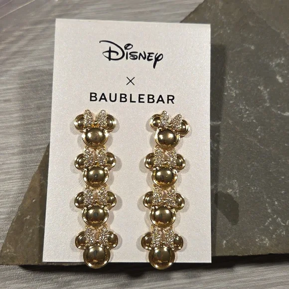 Disney MINNIE MOUSE Baublebar Earrongs NWT - Picture 2 of 6